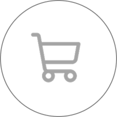 Shopping cart icon representing e-commerce system