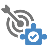 A target with an arrow hitting the bullseye, indicating goal achievement and focus​.