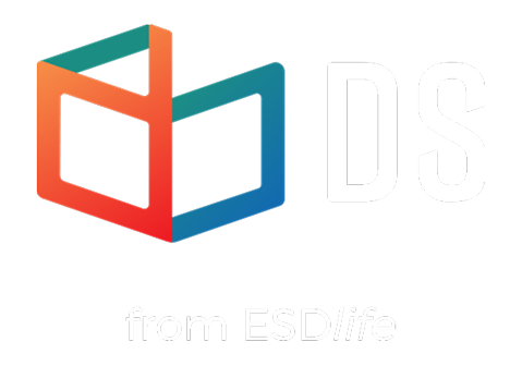 The logo for DS from EISI益寺幸运五的澳洲即时比分体彩网, featuring a modern design with a colorful cube.