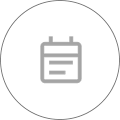 Calendar icon representing virtual events